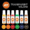 AK Interactive AK11758 TRANSPARENT COLORS SET 6x17ml
